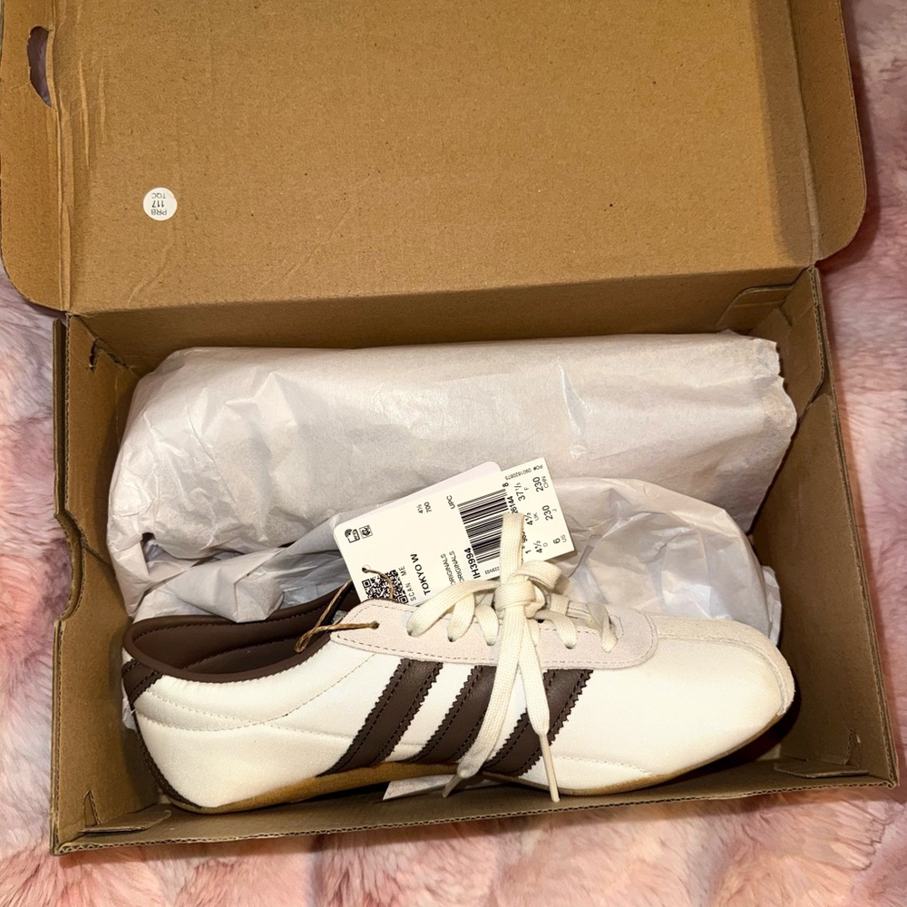 Adidas woman’s Tokyo White and Brown shoes